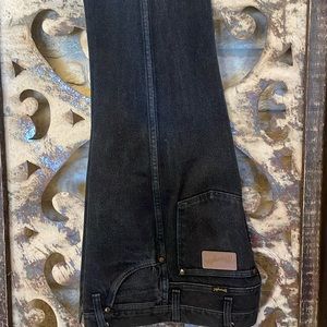 Black, starched, wrangler original 30X34